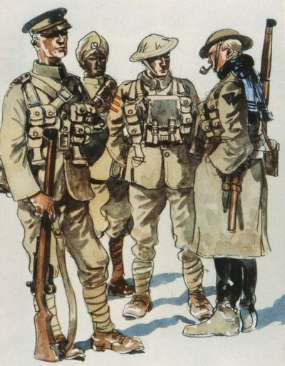 Britannian armeijan univormut tekijältä E. (after) Dobrich