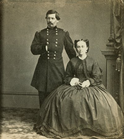 Kenraalimajuri George B. McClellan ja hänen vaimonsa, julkaissut Anthony