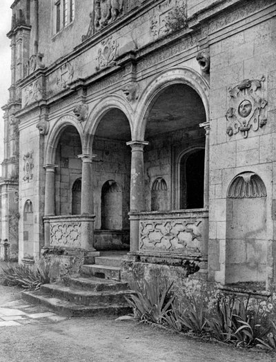 Loggia, Cranbornen kartano, Dorset, 1924-1926. tekijältä E. Bastard
