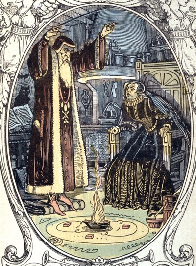 Catherine de Medicis ja Cosimo Ruggieri tekijältä E. Blanche