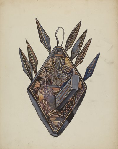 Kynttilälamppu, c. 1936. tekijältä E. Boyd