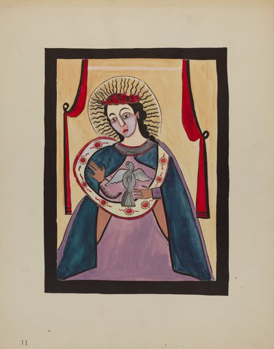 Pyhän Hengen Retabla, n. 1936. tekijältä E. Boyd