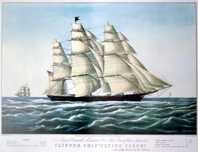 "Clipper Ship Flying Cloud", 1851-1907 tekijältä E Brown Jr