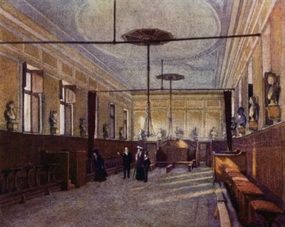 Eton: Ylempi koulu on hyväksytty "Chambers" (väri litho) tekijältä E. D. Brinton