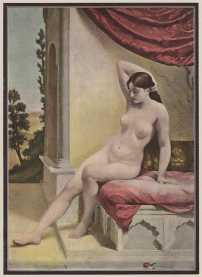Turkkilainen sauna (väri litho) tekijältä E. Dieudonne
