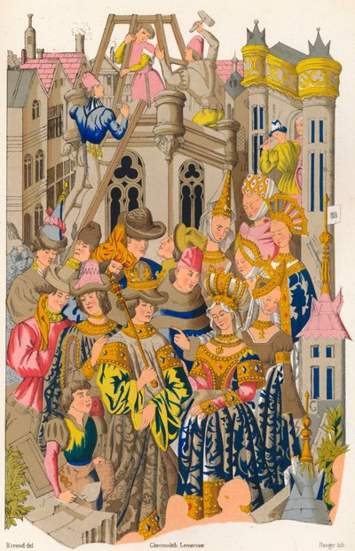 St Genevieven luostari perustettiin 1400-luvulla, 1849. tekijältä E. Hauger