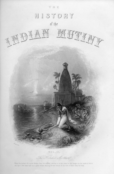 Hindoo-äiti, 1860. tekijältä E. J. Portbury