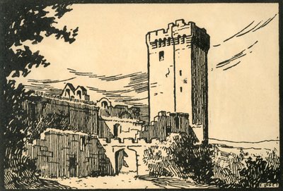 "Abbaye De Montmajour - Montmajourin vanha luostari", 1920-luku. tekijältä E Laget