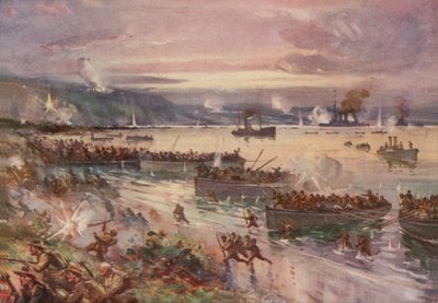 Dardanellien operaatiot: australialaisten maihinnousu Gallipoliin, huhtikuu 1915. tekijältä E. S. Hodgson