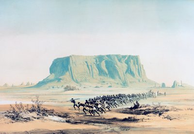 "Vista del mont Barkal", Sudan, 1842-1845 finlandès tekijältä E Weidenbach
