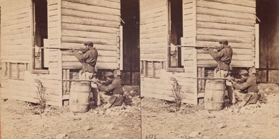 Coloured Pickets on Duty Near Dutch Gap, 1864. tekijältä E. and H.T. Anthony