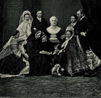 A Royal Family Group, 10. maaliskuuta 1863, c1897. tekijältä E. and S. Woodbury