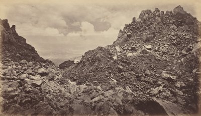 Quezaltenango tulivuoren kraatterista, 1877. tekijältä Eadweard Muybridge