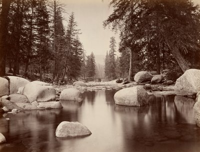 Clark & Moore, Mercedjoki, Yosemite tekijältä Eadweard Muybridge