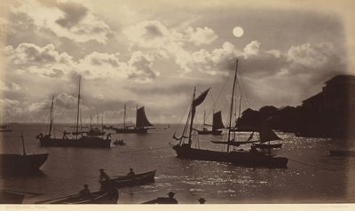 Kuunvaloefekti-Panamanlahti,1877 (kuva) tekijältä Eadweard Muybridge