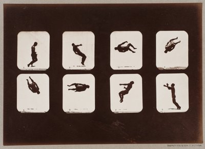 Kilpi 106. Urheilijat, Twisting Summersault tekijältä Eadweard Muybridge