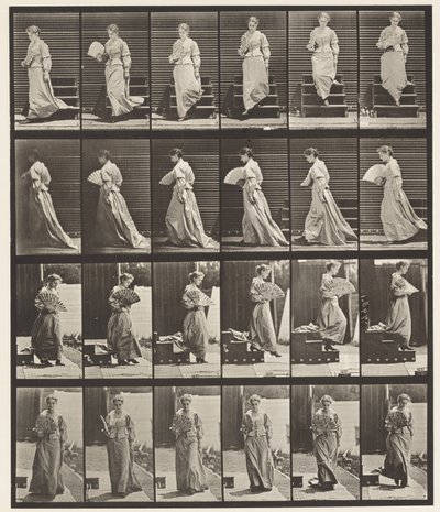 Levy 141. Laskevat portaat ja flirttailutuuletin tekijältä Eadweard Muybridge