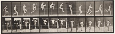 Levy 154. Hyppy; Suoraan juoksu, korkeushyppy tekijältä Eadweard Muybridge