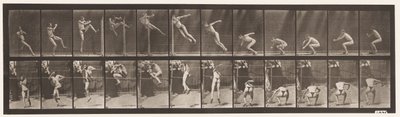 Levy 157. Hyppy; Juoksu Twist korkeushyppy tekijältä Eadweard Muybridge