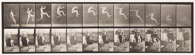 Levy 159. Hyppy; Juoksu laajahyppy (kengät) tekijältä Eadweard Muybridge