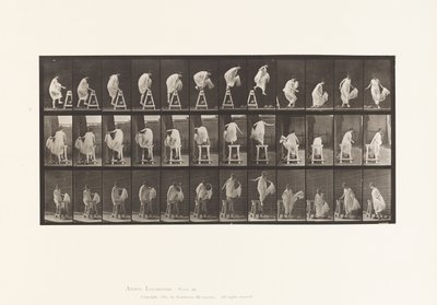 Levy 172. Pukkiin astuminen; Jumping Down, Turning, 1885 tekijältä Eadweard Muybridge