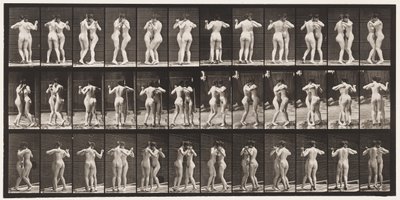 Lauta 196. Tanssiva valssi, kaksi mallia tekijältä Eadweard Muybridge