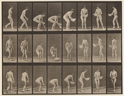Levy 223. Kuorma- ja nostoallas, pyyhkiminen ja kääntäminen, 1872-1885 tekijältä Eadweard Muybridge