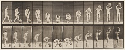 Levy 224. Vesipurkin kumartaminen ja nostaminen päähän tekijältä Eadweard Muybridge
