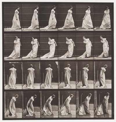 Levy 231. Kumartuminen järjestämään junan ja kääntymisen tekijältä Eadweard Muybridge