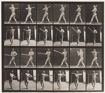 Lauta 274. Baseball; Lyöminen tekijältä Eadweard Muybridge
