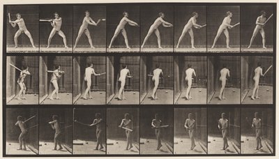 Lauta 277. Baseball; Lyöminen tekijältä Eadweard Muybridge