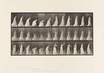 Lauta 306. Pallon poimiminen ja sen heittäminen, 1885 tekijältä Eadweard Muybridge