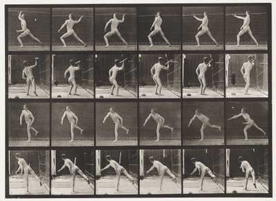 Levy 360. Keihäänheitto, 1872-1885 tekijältä Eadweard Muybridge