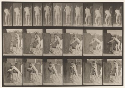 Levy 394. Kammen kahvan kääntäminen tekijältä Eadweard Muybridge