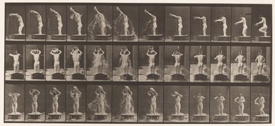 Lauta 409. Veden kaatoallas pään päälle tekijältä Eadweard Muybridge