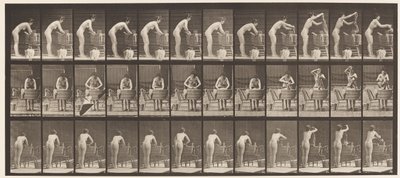 Lauta 432. Vaatteiden pesu Tubissa tekijältä Eadweard Muybridge