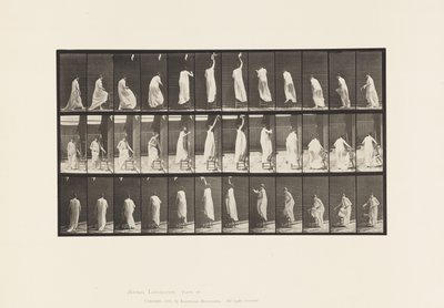 Levy 459. Tuoliin astuminen, kurkotus ylös ja alas, 1885 tekijältä Eadweard Muybridge