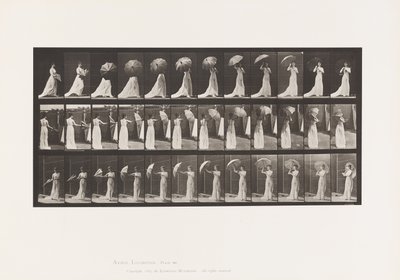 Levy 461. Aurinkovarjon avaaminen ja kääntyminen tekijältä Eadweard Muybridge