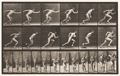 Kilpi 59. Aloitus juoksulle (kengät) tekijältä Eadweard Muybridge