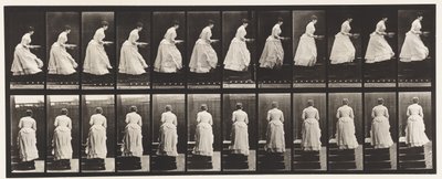 Levy 95. Nousevat portaat, allas käsissä, 1885 tekijältä Eadweard Muybridge