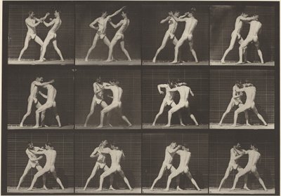 Kilven numero 340. Nyrkkeily, avoin käsi (kengät),1887 (kuva). tekijältä Eadweard Muybridge