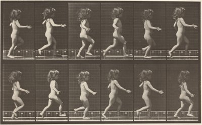 Kilpi numero 469. Lapsi juoksemassa,1887 (kuva) tekijältä Eadweard Muybridge