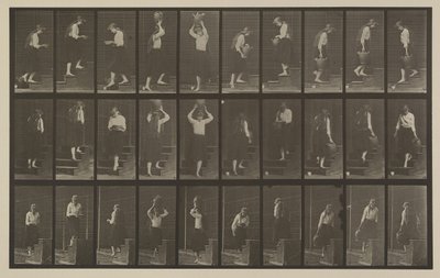 Kilpi numero 504. Nousevat ja laskevat portaat tekijältä Eadweard Muybridge