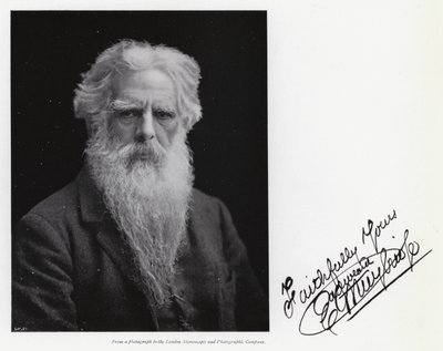 Eadweard Muybridgen muotokuva (m/w kuva) tekijältä Eadweard Muybridge