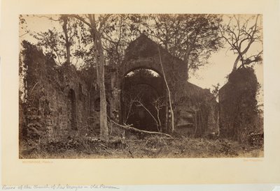 Las Monjasin kirkon rauniot, Vanha Panama tekijältä Eadweard Muybridge