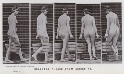 Ihmishahmo liikkeessä: Valitut vaiheet sarjasta 43 (m/v kuva) tekijältä Eadweard Muybridge