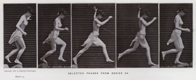 Ihmishahmo liikkeessä: Valitut vaiheet sarjasta 54 (m/v kuva) tekijältä Eadweard Muybridge