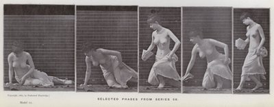 Ihmishahmo liikkeessä: Valitut vaiheet sarjasta 56 (m/v kuva) tekijältä Eadweard Muybridge