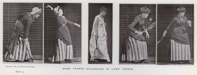 Ihmishahmo liikkeessä: Jotkut nurmikkotenniksen vaiheet (m/w kuva) tekijältä Eadweard Muybridge