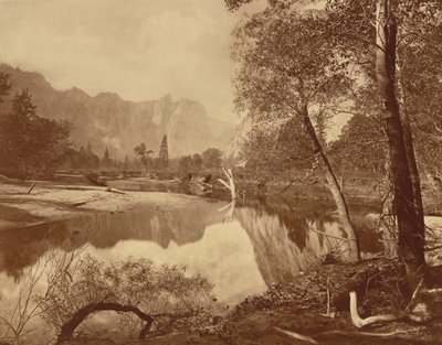 Yosemiten laakso Mosquito Campista nähtynä, nro 22 tekijältä Eadweard Muybridge